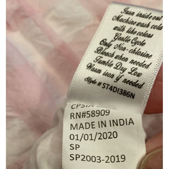 Edgehill Collection $66 Baby Infant Girl 6 Months Pink Check 2 Piece Outfit - Picture 10 of 10